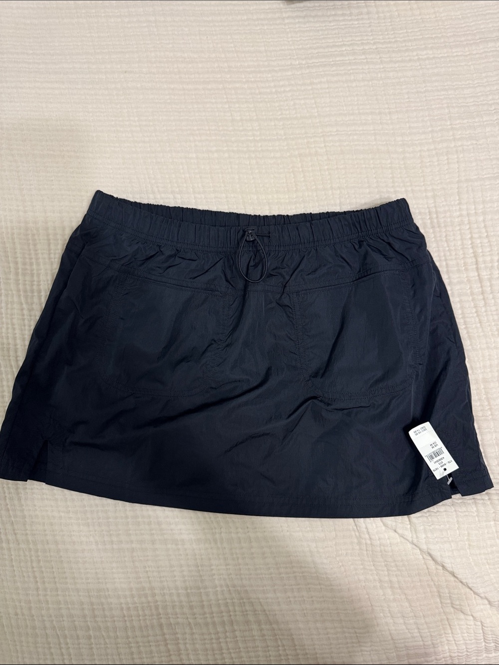 Black Athletic Skirt with Attached Shorts